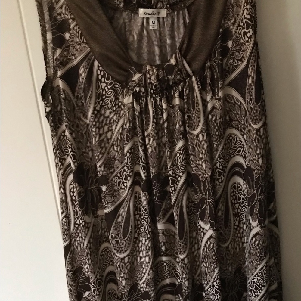 Tunic gold and brown